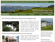 Tablet Screenshot of fewo-lenz.at